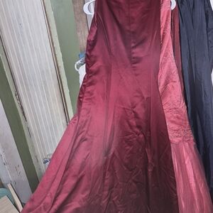 Betsey Johnson Burgundy Wedding Dress